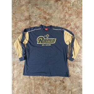 Vintage St Louis Rams LA Los Angeles Rams Long Sleeve Shirt NFL Tag Sz M/L